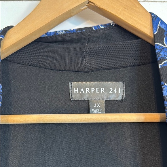 Harper 241 Plus Size Blue Floral Midi Dress Size 3X - Picture 4 of 8